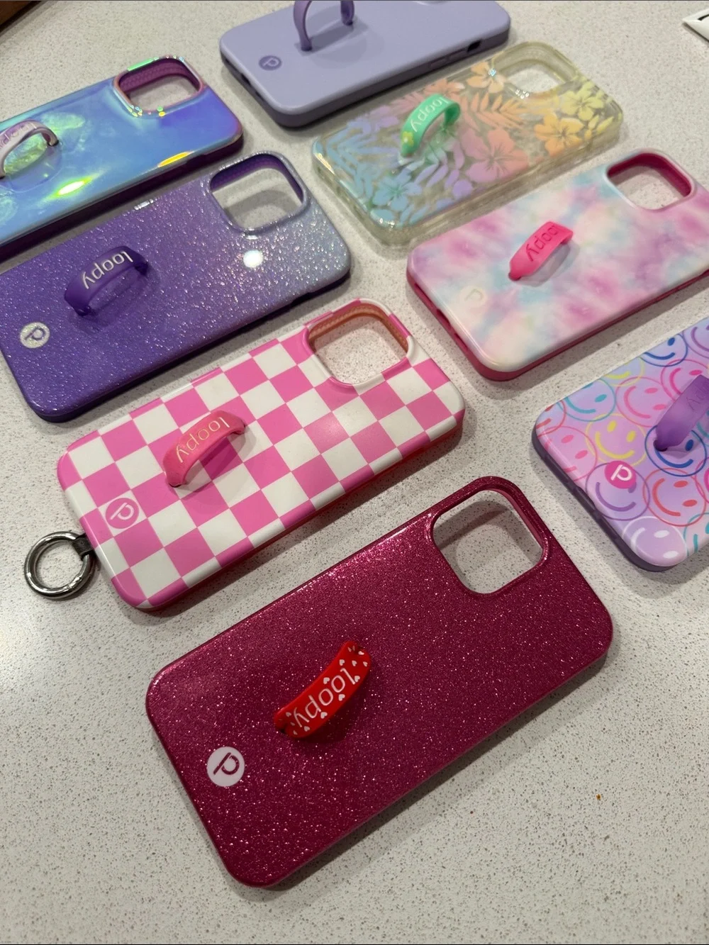 Lot of 8 Purple & Pink Loopy Phone Cases for 13 pro max